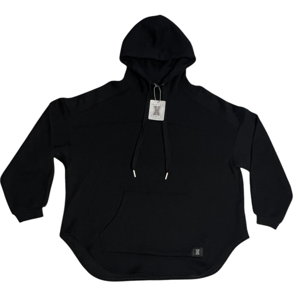 SAVAGE X FENTY Xssential Hoodie Black Oversized slouchy Sweatshirt Womans XS